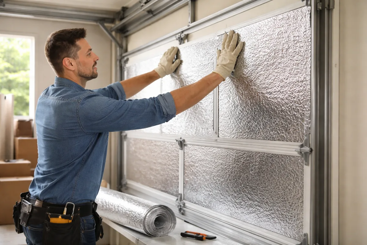 Can I insulate my garage door myself